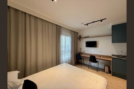 Studio para alugar com 25m², 1 quarto e sem vaga Studio para alugar com 25m², 1 quarto e sem vagaQuarto