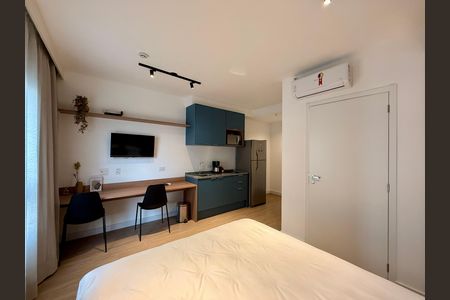 Studio para alugar com 25m², 1 quarto e sem vaga Studio para alugar com 25m², 1 quarto e sem vagaQuarto