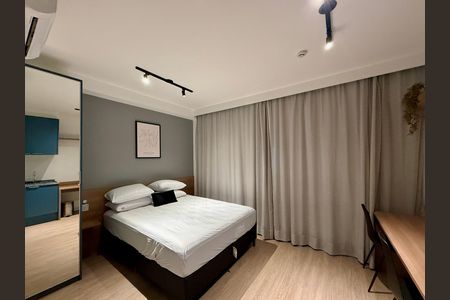 Studio para alugar com 25m², 1 quarto e sem vaga Studio para alugar com 25m², 1 quarto e sem vagaQuarto