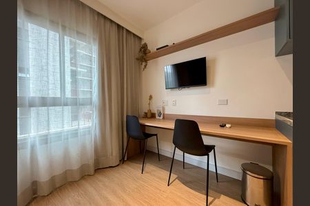 Studio para alugar com 25m², 1 quarto e sem vaga Studio para alugar com 25m², 1 quarto e sem vagaQuarto