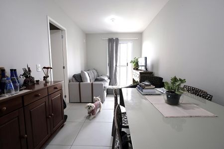Sala e Sala de Jantar de apartamento à venda com 1 quarto, 41m² em Vila Alpina, Santo André