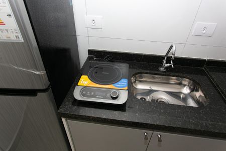 Apartamento para alugar com 35m², 1 quarto e sem vaga Apartamento para alugar com 35m², 1 quarto e sem vagaCozinha - Cooktop