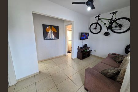 Sala de apartamento para alugar com 1 quarto, 48m² em Aviação, Praia Grande
