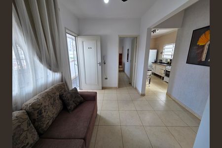 Sala de apartamento para alugar com 1 quarto, 48m² em Aviação, Praia Grande