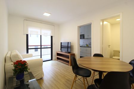 Sala de apartamento para alugar com 2 quartos, 58m² em Vila Nova Conceição, São Paulo