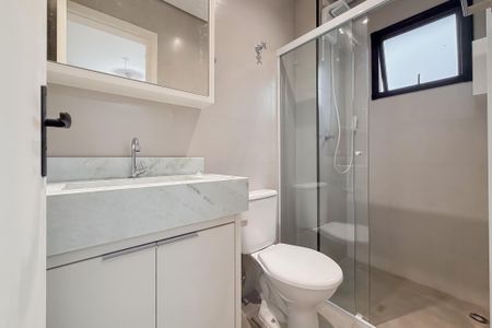Studio à venda com 27m², 1 quarto e sem vaga Studio à venda com 27m², 1 quarto e sem vagaBanheiro