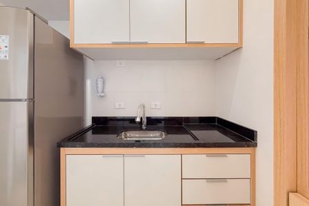 Cozinha de kitnet/studio para alugar com 1 quarto, 27m² em Vila Mariana, São Paulo