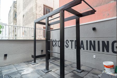 Studio para alugar com 24m², 1 quarto e sem vaga Studio para alugar com 24m², 1 quarto e sem vagaÁrea comum - Espaço Cross Fit