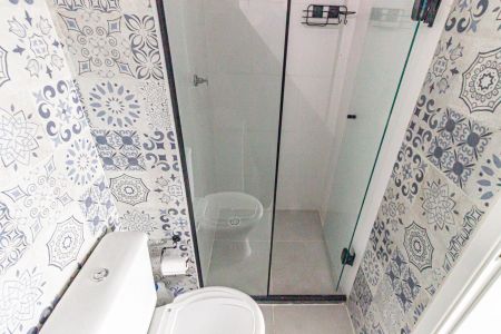 Banheiro de apartamento para alugar com 1 quarto, 27m² em Belenzinho, São Paulo