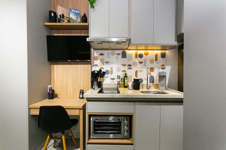 Studio para alugar com 23m², 1 quarto e sem vaga Studio para alugar com 23m², 1 quarto e sem vagaCozinha