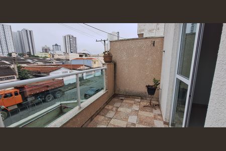 Varanda da Sala de apartamento para alugar com 2 quartos, 50m² em Vila Alzira, Santo André