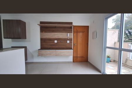 Sala de apartamento para alugar com 2 quartos, 50m² em Vila Alzira, Santo André