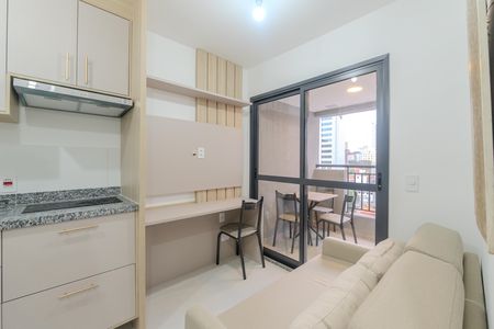 Sala de apartamento para alugar com 1 quarto, 27m² em Bela Vista, São Paulo