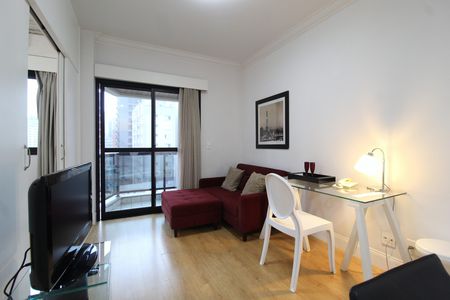 Sala/Cozinha de apartamento à venda com 1 quarto, 34m² em Itaim Bibi, São Paulo