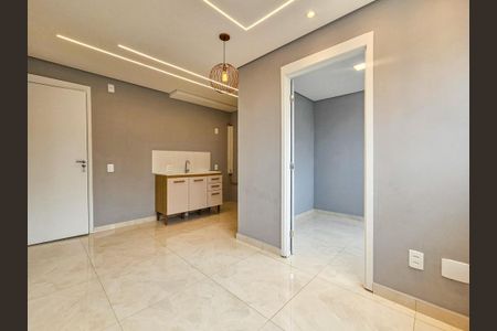 Sala/Cozinha de apartamento para alugar com 2 quartos, 32m² em Jardim Caravelas, São Paulo