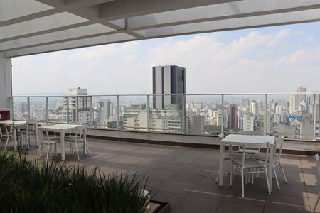 Studio à venda com 48m², 1 quarto e 1 vagaChurrasqueiras