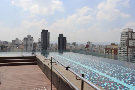 Studio à venda com 48m², 1 quarto e 1 vagaPiscina