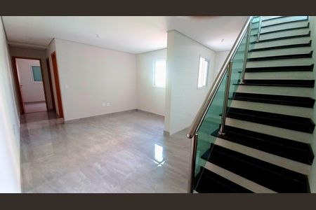 Sala de apartamento para alugar com 2 quartos, 115m² em Vila Valparaíso, Santo André