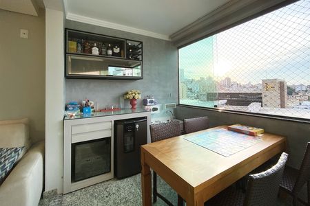 Varanda da Sala de apartamento à venda com 4 quartos, 113m² em Nova Granada, Belo Horizonte