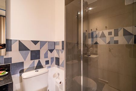 Studio para alugar com 21m², 1 quarto e sem vaga Studio para alugar com 21m², 1 quarto e sem vagaBanheiro