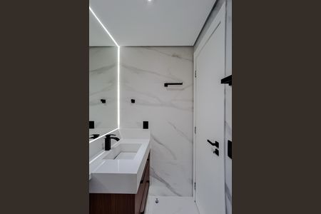 Banheiro de kitnet/studio à venda com 1 quarto, 27m² em Ipiranga, São Paulo