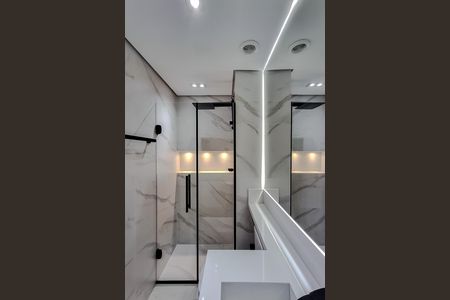Studio para alugar com 27m², 1 quarto e sem vaga Studio para alugar com 27m², 1 quarto e sem vagaBanheiro