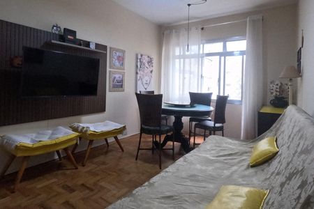 Sala de apartamento para alugar com 1 quarto, 47m² em Embaré, Santos