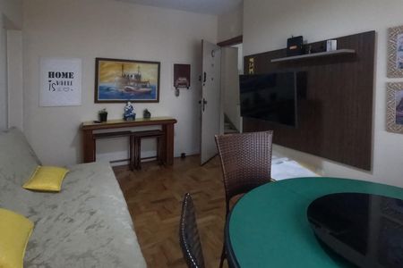 Sala de apartamento para alugar com 1 quarto, 47m² em Embaré, Santos