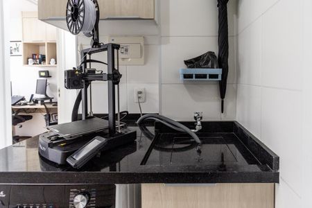Cozinha e Área de Serviço de apartamento para alugar com 2 quartos, 36m² em Barra Funda, São Paulo