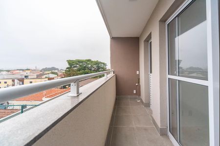Varanda da Sala de apartamento à venda com 2 quartos, 46m² em Vila Curuçá, Santo André
