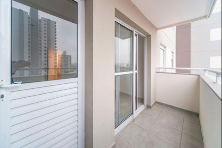 Varanda da Sala de apartamento à venda com 2 quartos, 46m² em Vila Curuçá, Santo André