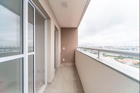 Varanda da Sala de apartamento à venda com 2 quartos, 46m² em Vila Curuçá, Santo André