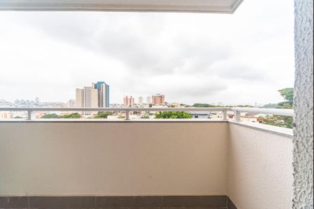Varanda da Sala de apartamento à venda com 2 quartos, 46m² em Vila Curuçá, Santo André