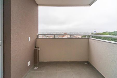 Varanda da Sala de apartamento à venda com 2 quartos, 46m² em Vila Curuçá, Santo André