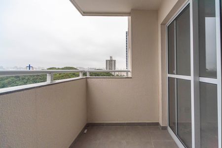 Varanda da Sala de apartamento à venda com 2 quartos, 46m² em Vila Curuçá, Santo André