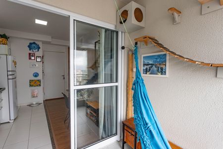 Varanda da sala  de apartamento à venda com 2 quartos, 45m² em Centro, Diadema