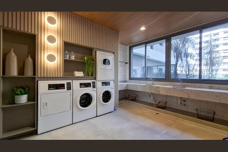 Apartamento para alugar com 26m², 1 quarto e sem vaga Apartamento para alugar com 26m², 1 quarto e sem vagaÁrea Comum - Lavanderia