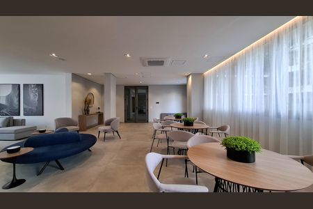 Apartamento para alugar com 26m², 1 quarto e sem vaga Apartamento para alugar com 26m², 1 quarto e sem vagaÁrea Comum - Lounge Bar
