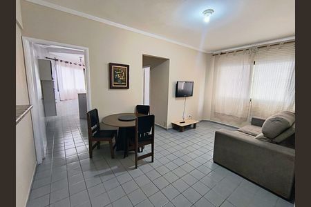 Sala de apartamento para alugar com 1 quarto, 70m² em Guilhermina, Praia Grande