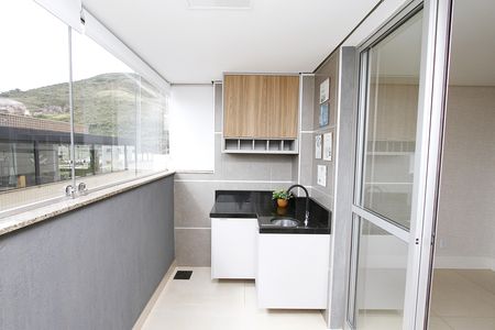 Varanda da Sala de apartamento à venda com 3 quartos, 105m² em Buritis, Belo Horizonte