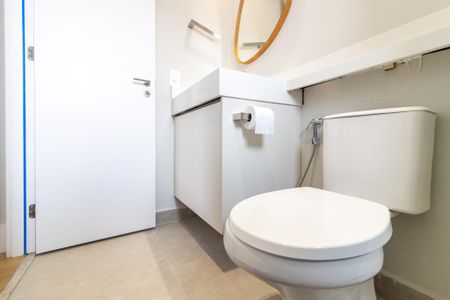 Apartamento para alugar com 25m², 1 quarto e sem vaga Apartamento para alugar com 25m², 1 quarto e sem vagaBanheiro da Suíte