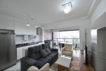 Sala de apartamento à venda com 1 quarto, 43m² em Vila Clementino, São Paulo