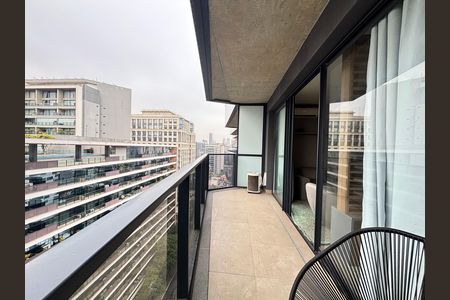 Studio para alugar com 42m², 1 quarto e 1 vagaVaranda