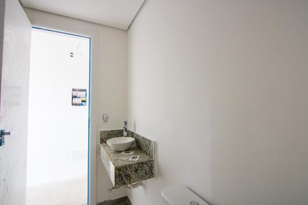 Banheiro de kitnet/studio à venda com 1 quarto, 30m² em Jardim, Santo André