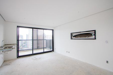 Sala/Quarto/Cozinha de apartamento à venda com 1 quarto, 30m² em Jardim, Santo André