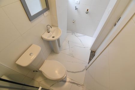Studio para alugar com 45m², 1 quarto e sem vagaBanheiro do Loft