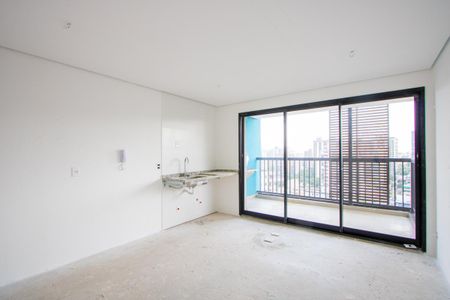 Sala/Quarto/Cozinha de apartamento à venda com 1 quarto, 30m² em Jardim, Santo André