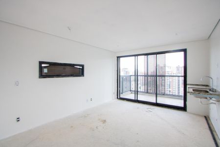 Sala/Quarto/Cozinha de apartamento à venda com 1 quarto, 30m² em Jardim, Santo André