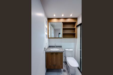 Studio para alugar com 28m², 1 quarto e sem vaga Studio para alugar com 28m², 1 quarto e sem vagaBanheiro da Suíte