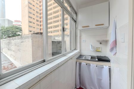 Studio para alugar com 28m², 1 quarto e sem vaga Studio para alugar com 28m², 1 quarto e sem vagaCozinha
